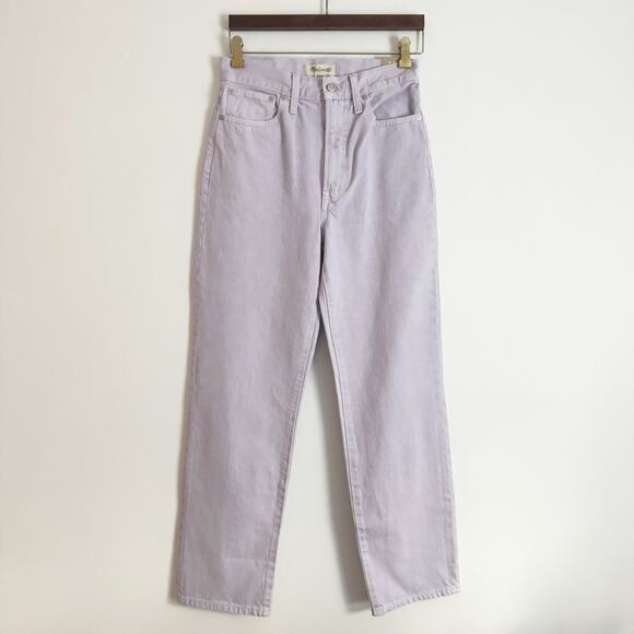MADEWELL The Perfect Vintage Straight Jean Light Purple Lavender 26 ND520 - Picture 4 of 12